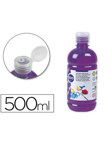 TÉMPERA LÍQUIDA LIDERPAPEL ESCOLAR 500 ML VIOLETA