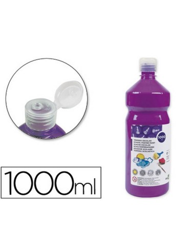 TÉMPERA LÍQUIDA LIDERPAPEL ESCOLAR 1000 ML VIOLETA