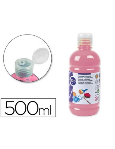 TÉMPERA LÍQUIDA LIDERPAPEL ESCOLAR 500 ML ROSA