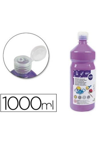 TÉMPERA LÍQUIDA LIDERPAPEL ESCOLAR 1000 ML LILA