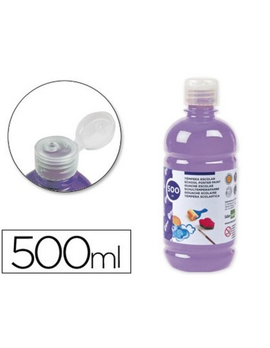 TÉMPERA LÍQUIDA LIDERPAPEL ESCOLAR 500 ML LILA