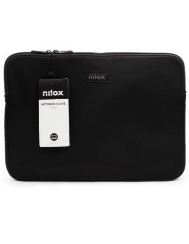 FUNDA NEOPRENO NILOX 15,6" COLOR NEGRO.