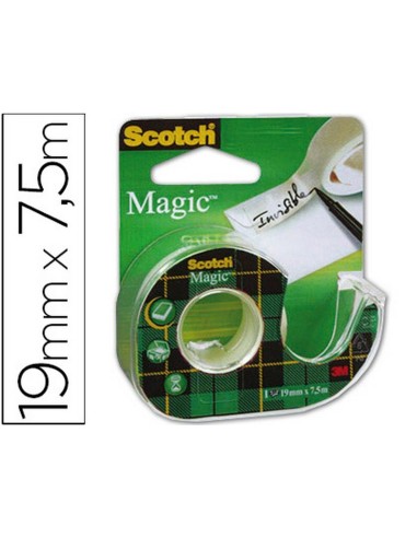 CINTA ADHESIVA SCOTCH MAGIC INVISIBLE 19MM X 7,5 M