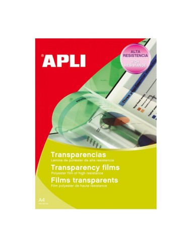 PAPEL TRANSPARENCIA DIN A4 LASER APLI P.100