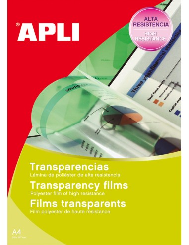 TRANSPARENCIAS DIN A4 LÁSER 20H APLI