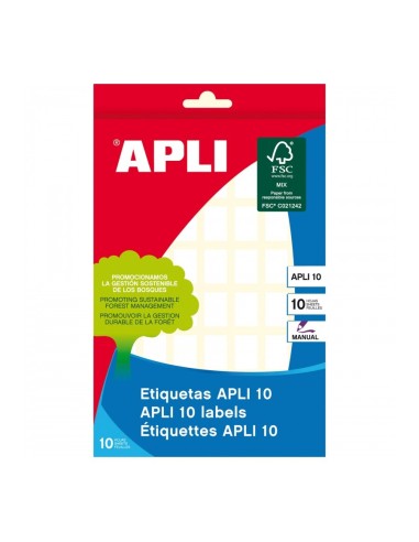 ETIQUETAS BLANCAS 12x18 560UD APLI 10