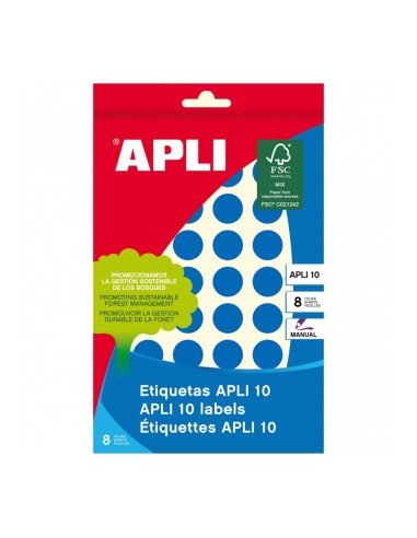 BLISTER GOMETS AZULES 16MM APLI REF.2739