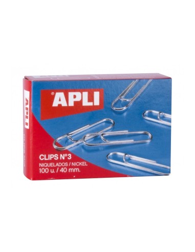 CLIPS PLATA APLI Nº3 40MM