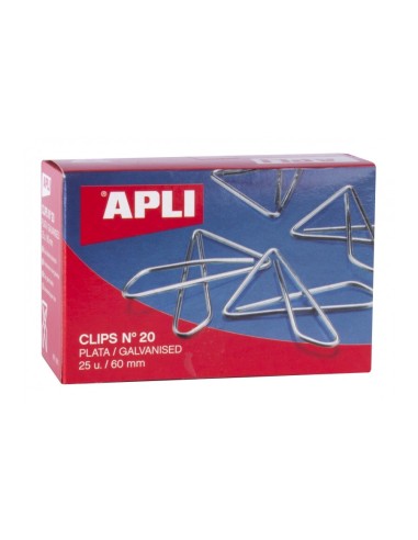 CLIPS MARIPOSA PLATA Nº20 60MM 25UD