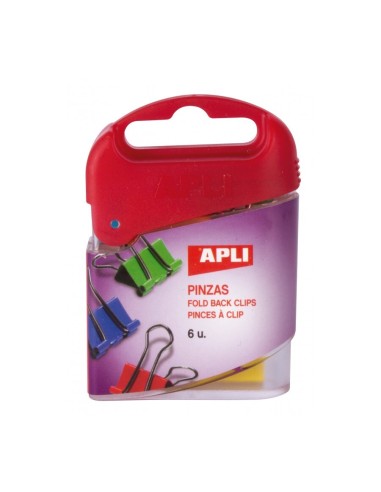 PINZAS APLI 19MM COLORES SURTIDOS 6UT