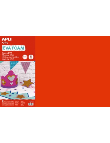 GOMA EVA 40x60x2 ROJO APLI KIDS