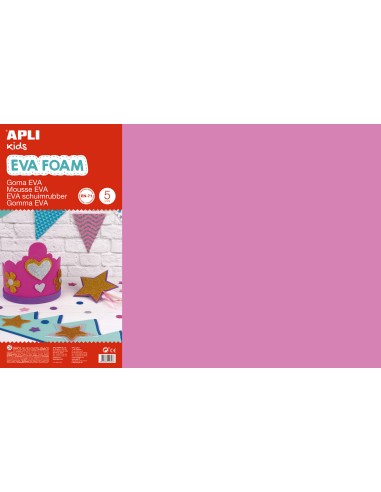 LAMINA GOMA EVA 40x60CM ROSA APLI KIDS