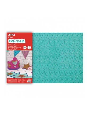 LAMINA GOMA EVA FLORES VERDE 60x40x20 APLI KIDS