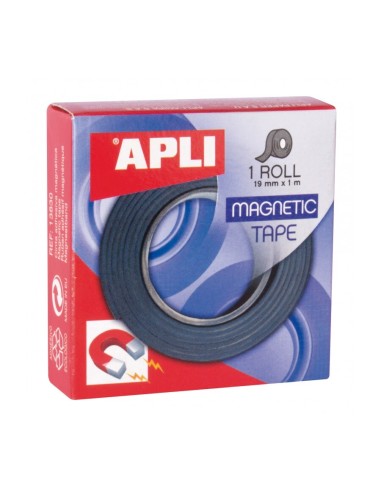 CINTA MAGNETICA TAPE ADHESIVA 19MMx1MT APLI