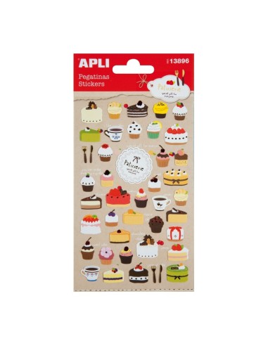 BLISTER STICKERS PASTELES APLI 1H