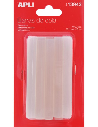 RECAMBIO BARRAS COLA 11mm 10ud. APLI