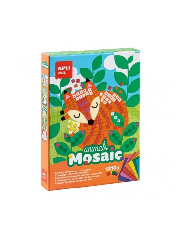 JUEGO MOSAICO GOMA EVA ANIMALES 2UD APLI KIDS