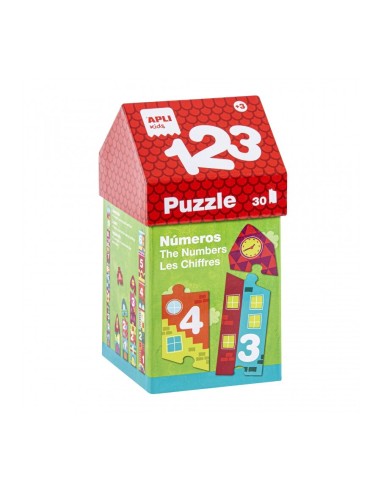 JUEGO PUZLE CASITA 123 30 PIEZAS. APLI KIDS **LIQUIDACIÓN