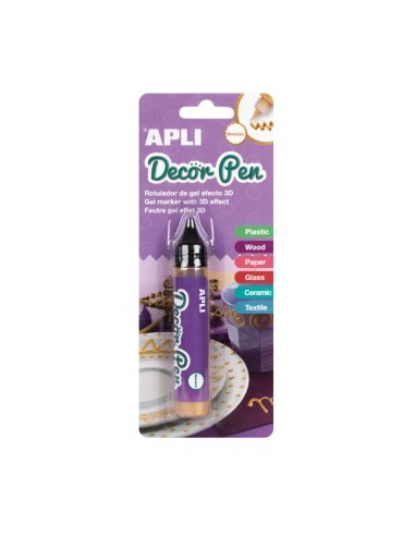 DECORPEN ORO METALIZADO 25ML 3D APLI