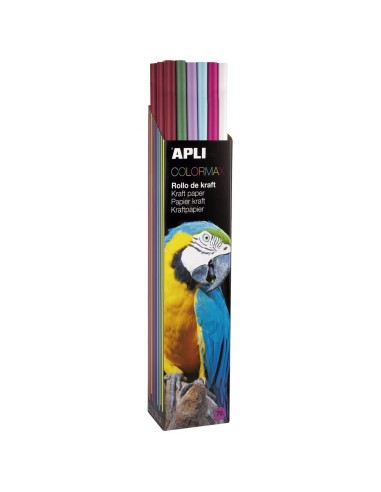 ROLLO PAPEL KRAFT 1x3MT APLI COLORMAX