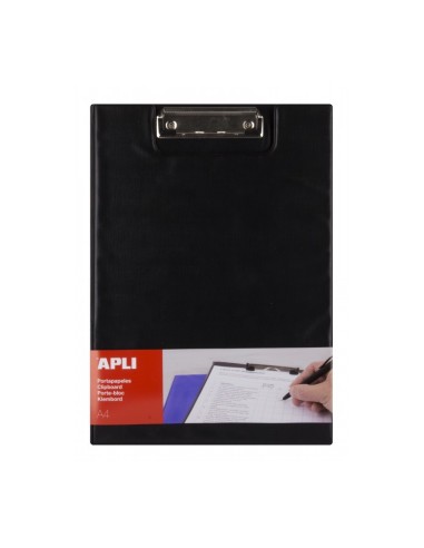 CARPETA CLIPBOARD PP FOAM CON SOLAPA NEGRA A4