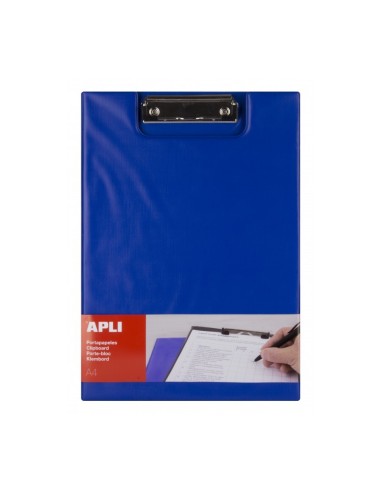 CARPETA CLIPBOARD PP FOAM CON SOLAPA BLAU A4