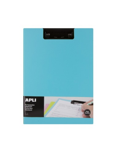 CARPETA CLIPBOARD PP FOAM CON SOLAPA AZUL A4 APLI