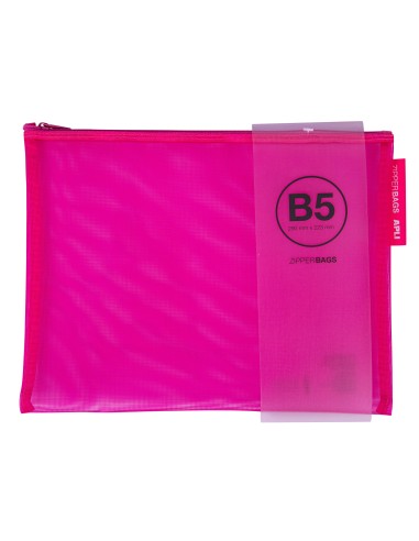 ZIPPER BAG NYLON 290x223 B5 COLORES SURTIDOS. APLI