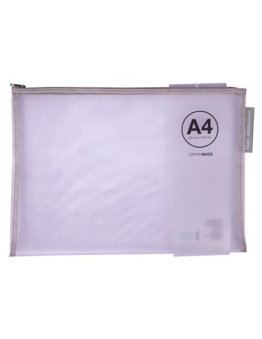 ZIPPER BAG NYLON 355x255 A4 COLORES SURTIDOS. APLI