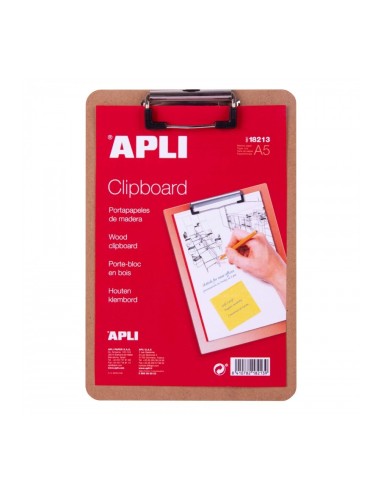 CLIPBOARD MADERA DIN A5 APLI