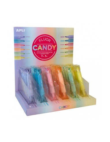 MARCADOR FLUOR CANDY 2 PUNTAS APLI