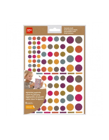 BLISTER GOMETS COLOR NATURE KRAFT 6 HOJAS