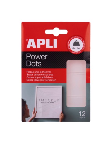 ADHESIVOS POWER DOTS EXTRA FUERTE 4KG 12UD APLI