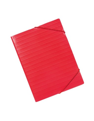 CARPETA GOMAS FACTIS PLASTICO ROJA