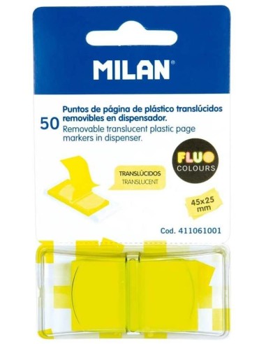 MARCADOR DE PAGINA AMARILLO 50UD