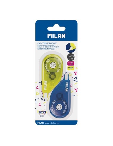 CORRECTOR CINTA POCKET 4,2mm x 5m BLISTER 2UD MILAN