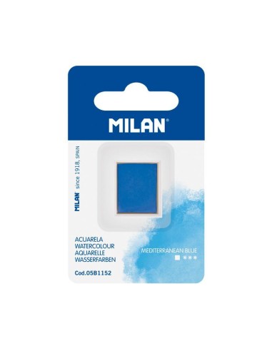 MEDIO GODET ACUARELA AZUL MEDITERRANEO MILAN