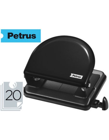 TALADRO PETRUS 52 NEGRO CAPACIDAD 20 HOJAS