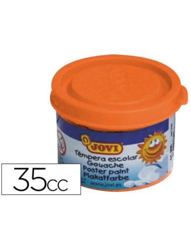 TEMPERA ESCOLAR NARANJA 35ML JOVI