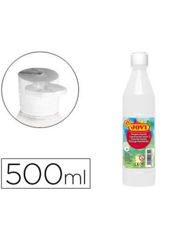 TEMPERA LIQUIDA COLOR BLANCO 500ML JOVI