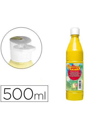 TÉMPERA LIQUIDA AMARILLO 500ML JOVI