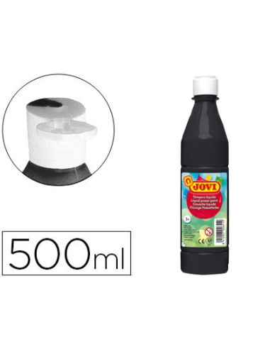 TEMPERA LIQUIDA JOVI ESCOLAR 500ML NEGRA