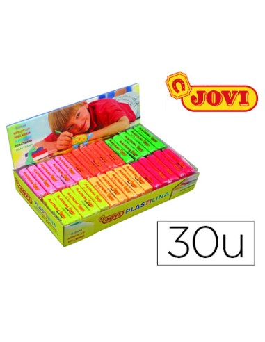 PASTILLA PLASTILINA JOVI FLUORESCENTE 50GR