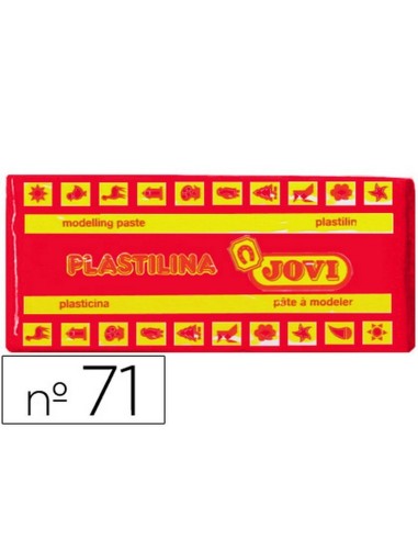 PASTILLA PLASTILINA JOVI ROJA 150GR