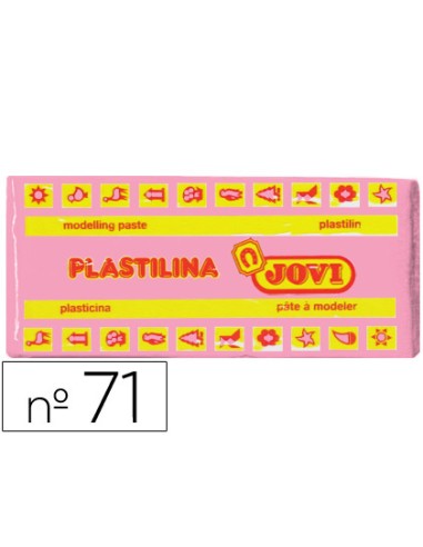 PASTILLA PLASTILINA JOVI 71 150GR COLOR ROSA