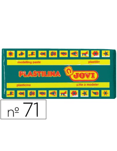 PASTILLA PLASTILINA JOVI VERDE OSCURO 150GR