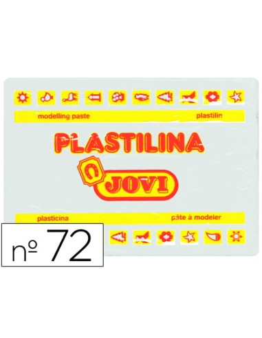 PASTILLA PLASTILINA JOVI 350GR Nº.72 BLANCA