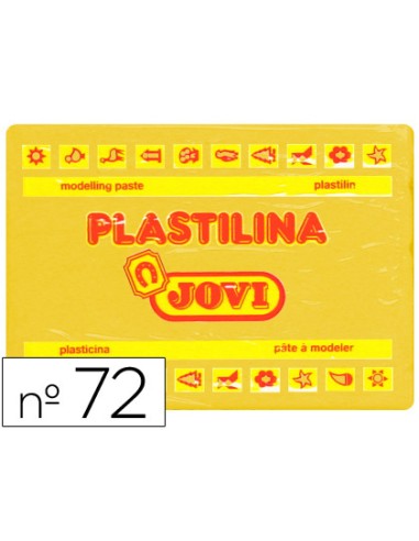 PASTILLA PLASTILINA JOVI 350GR Nº.72 AMARILLO OSCURO