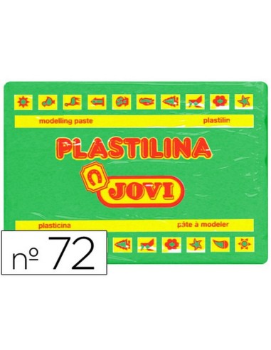 PASTILLA PLASTILINA JOVI Nº72 350GR VERDE CLARO