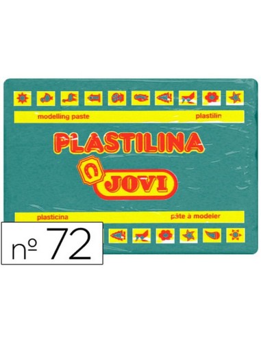 PASTILLA PLASTILINA JOVI Nº.72 350GR VERDE OSCURO